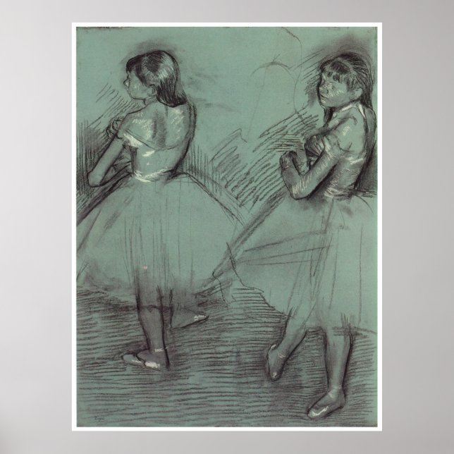 Two Dancers, c. 1879, Edgar Degas Poster (Front)