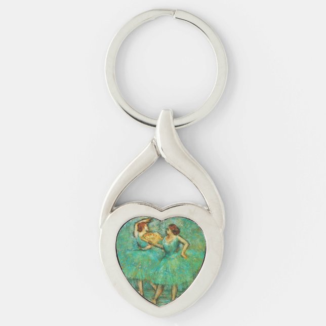Two Dancers, Degas Art  Key Ring (Front)