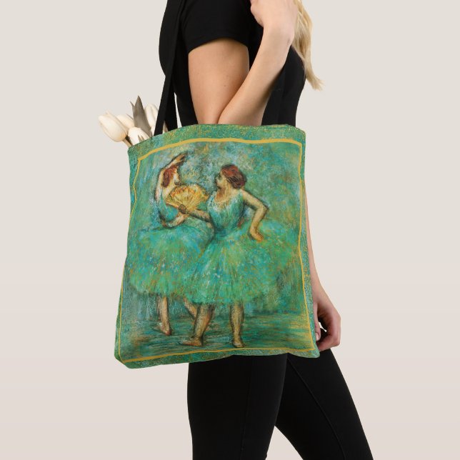 Two Dancers, Degas Art  Tote Bag (Close Up)