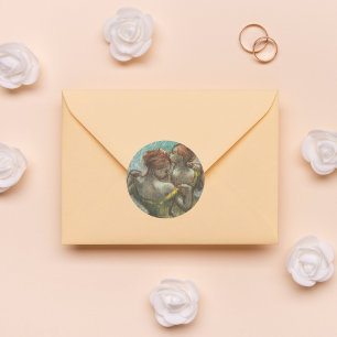 Two Dancers, Half-length, Degas Art Classic Round Sticker