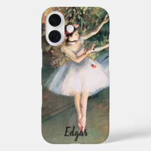 Two Dancers on a Stage by Edgar Degas, Vintage Art iPhone 16 Case