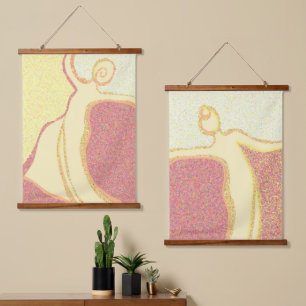 Two dancers poster pair hanging tapestry