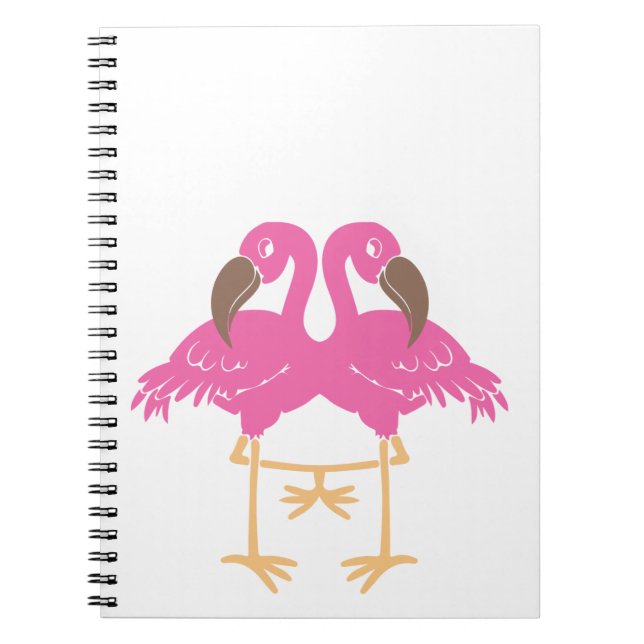 Two dancing flamingos notebook (Front)