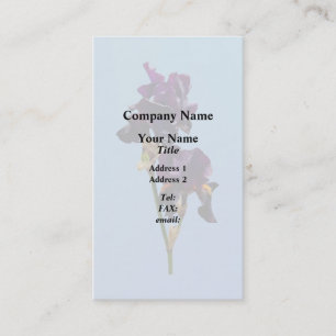 Two Dark Purple Irises Business Card