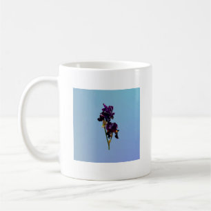 Two Dark Purple Irises Coffee Mug
