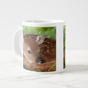 Two day old White-tailed Deer baby, Kentucky. Large Coffee Mug
