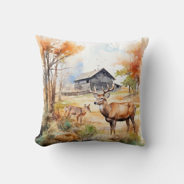 Two Deer Cushion (Front)