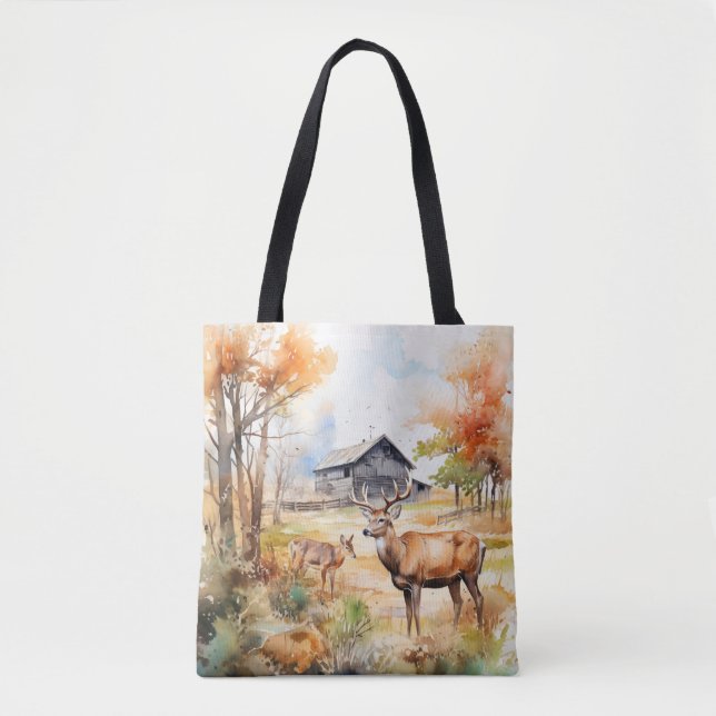 Two Deer Tote Bag (Front)