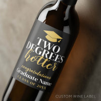 Two Degrees Hotter - Name - Black Gold Graduation