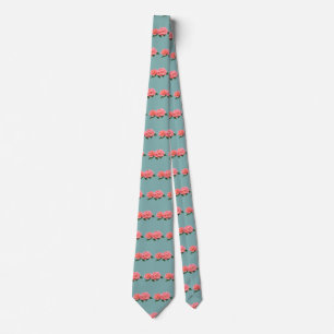 Two Delicate Pink Roses Tie