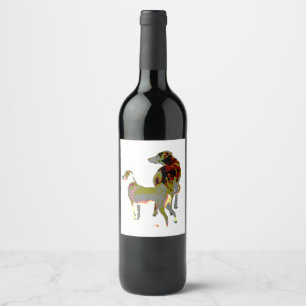 Two Dogs Wine Label