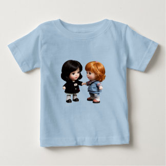 Two Dolls Friends Baby Fine Jersey T-Shirt