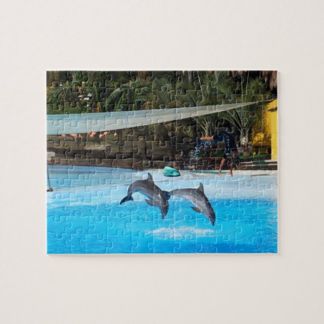 Two dolphins jigsaw puzzle (Horizontal)