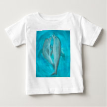 Two Dolphins Playing Wild and Free in the Ocean 