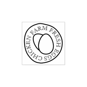 Two Double Egg Couple   Cute Food-Themed Rubber Stamp