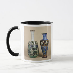 Two Doulton vases by Eliza Simmance, c.1880 Mug