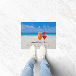 Two Drinks Beach House Doormat