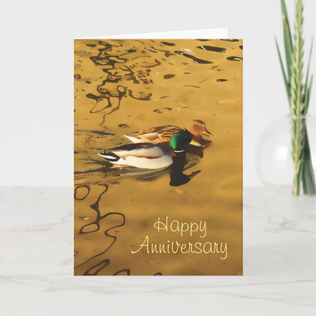 Two ducks Anniversary card (Front)