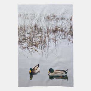 Two Ducks Tea Towel