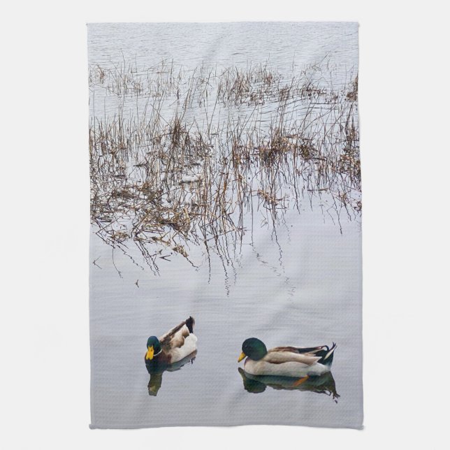 Two Ducks Tea Towel (Vertical)