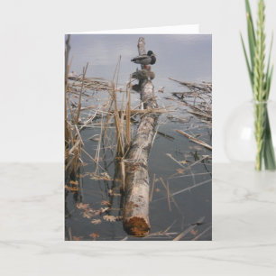 "Two Ducks Upon a Log" Thank You Card