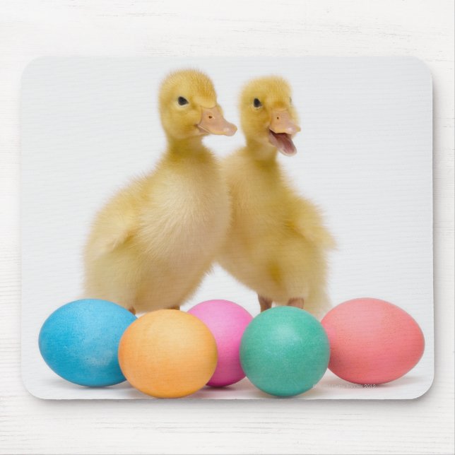 Two ducks with Easter Eggs Mouse Pad (Front)