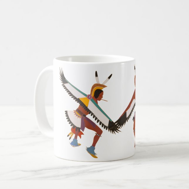 Two Eagle Dancers Coffee Mug (Front Left)