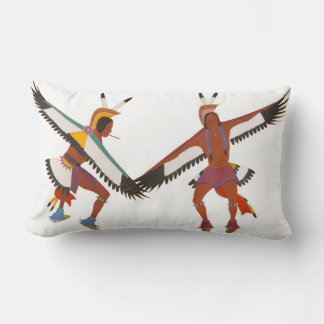 Two Eagle Dancers Lumbar Cushion