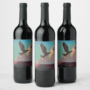 Two Eagles, 1933 by Maynard Dixon Wine Label