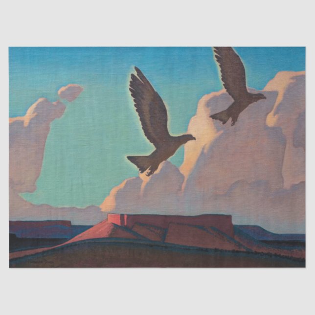 Two Eagles by Maynard Dixon Tissue Paper (Front)