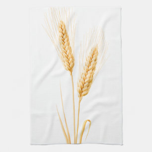 Two ears of wheat tea towel