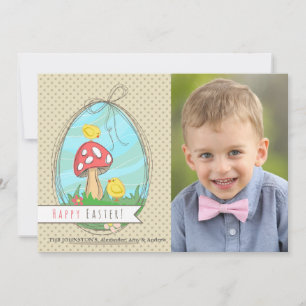 Two Easter Chicks Photo Card