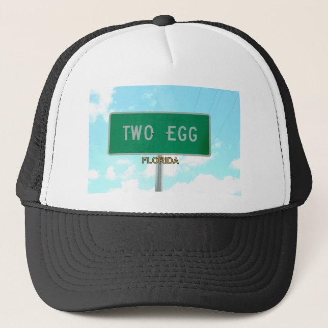 TWO EGG, FLORIDA TRUCKER HAT (Front)