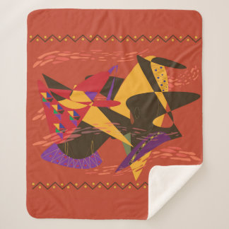 Two Elegant Black Women Sherpa Blanket