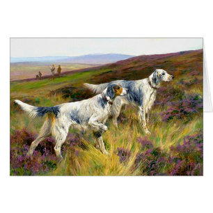 Two English Setters in a Field - Arthur Wardle