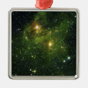 Two extremely bright stars metal tree decoration
