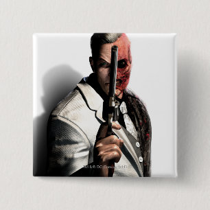 Two-Face 2 15 Cm Square Badge