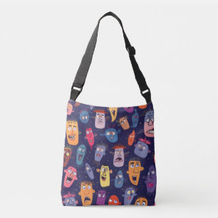 Two-Faced Tote Whimsical Faces & Bold Pink Zebra