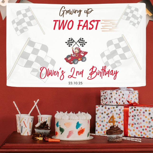 Two Fast 2nd Birthday Banner (Creator Uploaded)