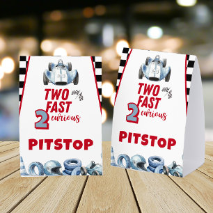 Two Fast 2nd birthday Boy Racing Car Pitstop