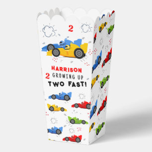 Two Fast 2nd Birthday Kids Racing Cars Custom Favo Favour Box