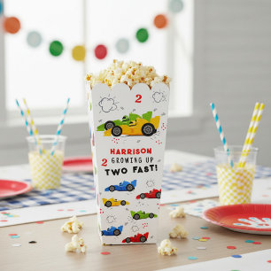 Two Fast 2nd Birthday Kids Racing Cars Custom Favo Favour Box