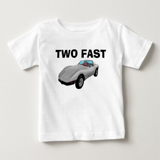  TWO FAST 2ND BIRTHDAY TODDLER T-SHIRT (Front)