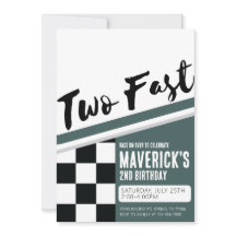 Two Fast Birthday Invitation