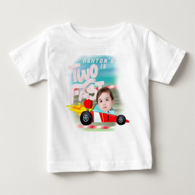Two Fast Birthday Party Baby T-Shirt (Front)