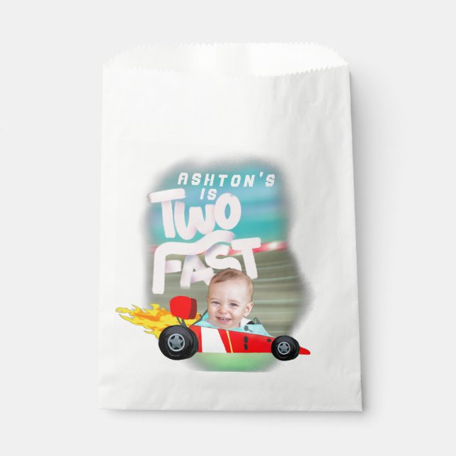 Two Fast Birthday Party Favour Bag (Front)