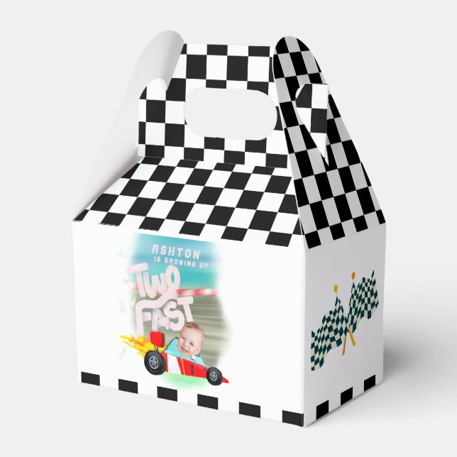 Two Fast Birthday Party Favour Box (Front Side)