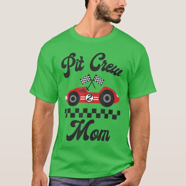 Two Fast Birthday Racing Mom Of The Birthday Boy P T-Shirt (Front)