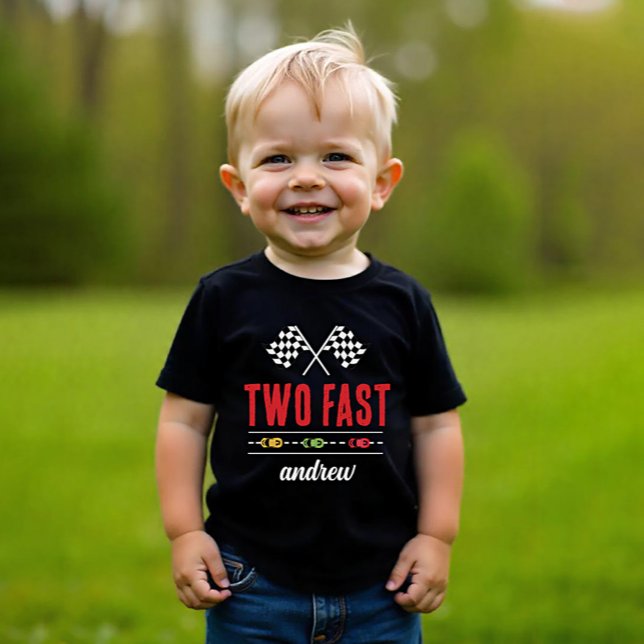 Two Fast Black Race Car  Baby T-Shirt (Creator Uploaded)