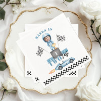 Two Fast Blue race car 2nd Photo Birthday